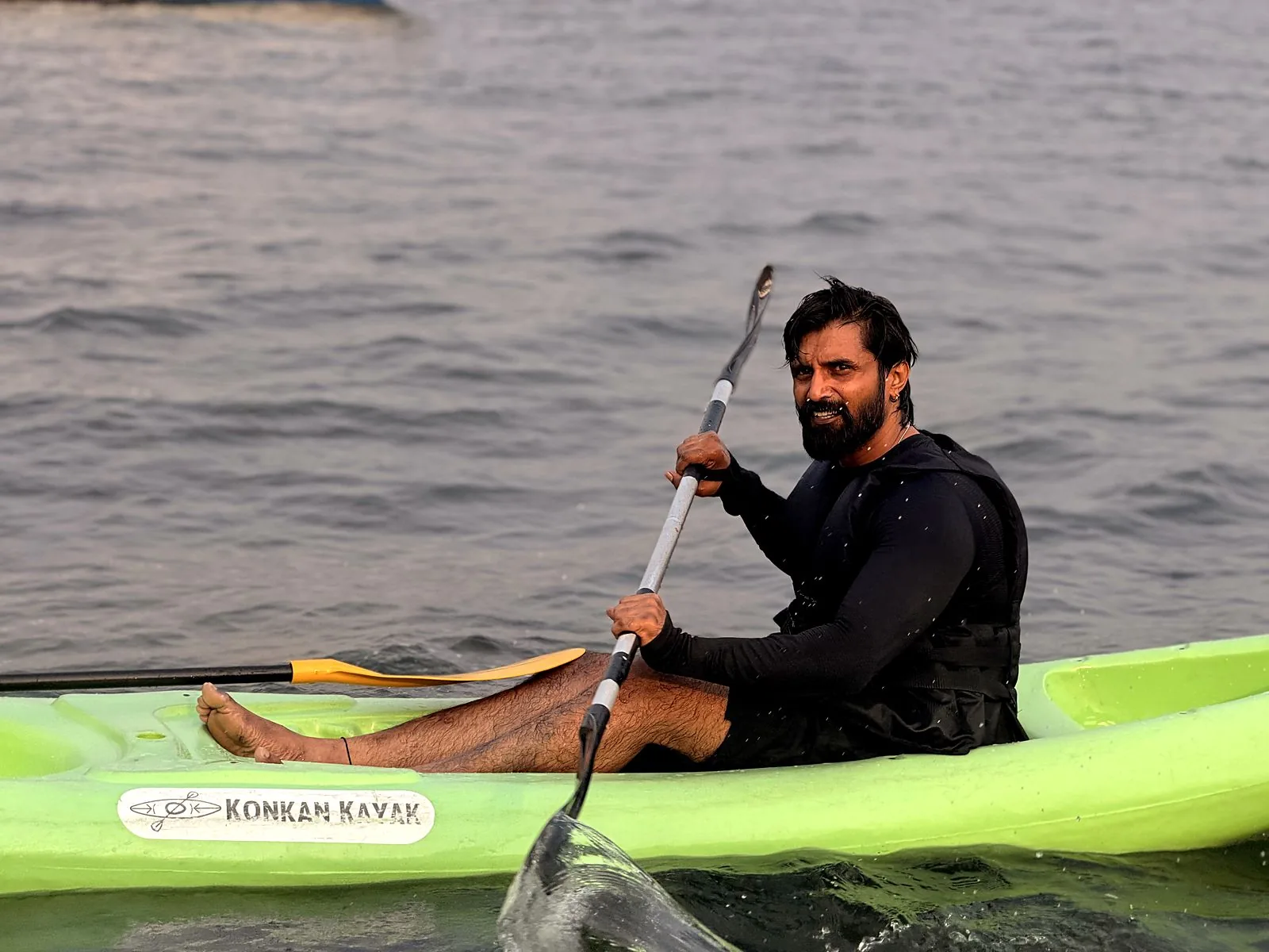 Kayaking in Gokarna waters