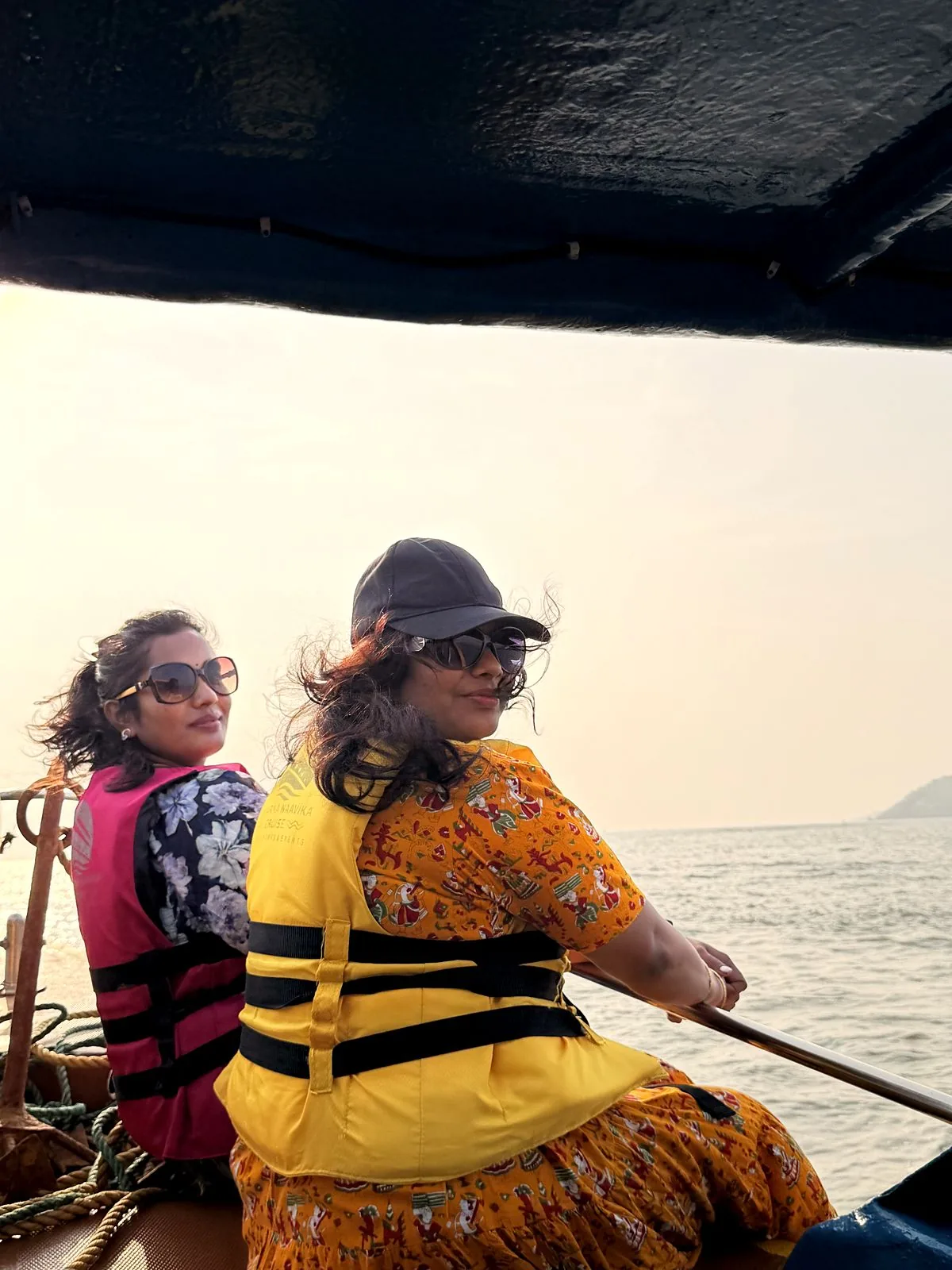 Guests enjoying the ride in life jackets